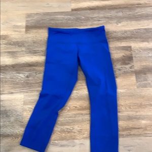 LULULEMON WUNDER UNDER CROP BLUE SIZE 6